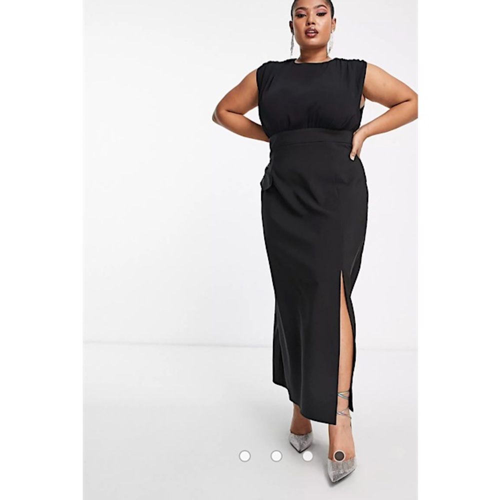 NWOT ASOS DESIGN Curve Black Dress - Picture 13 of 13